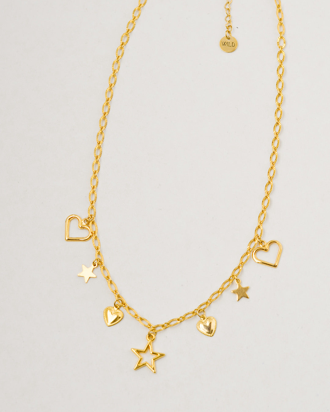 Collar Mini Dijes Corazones y Estrellas