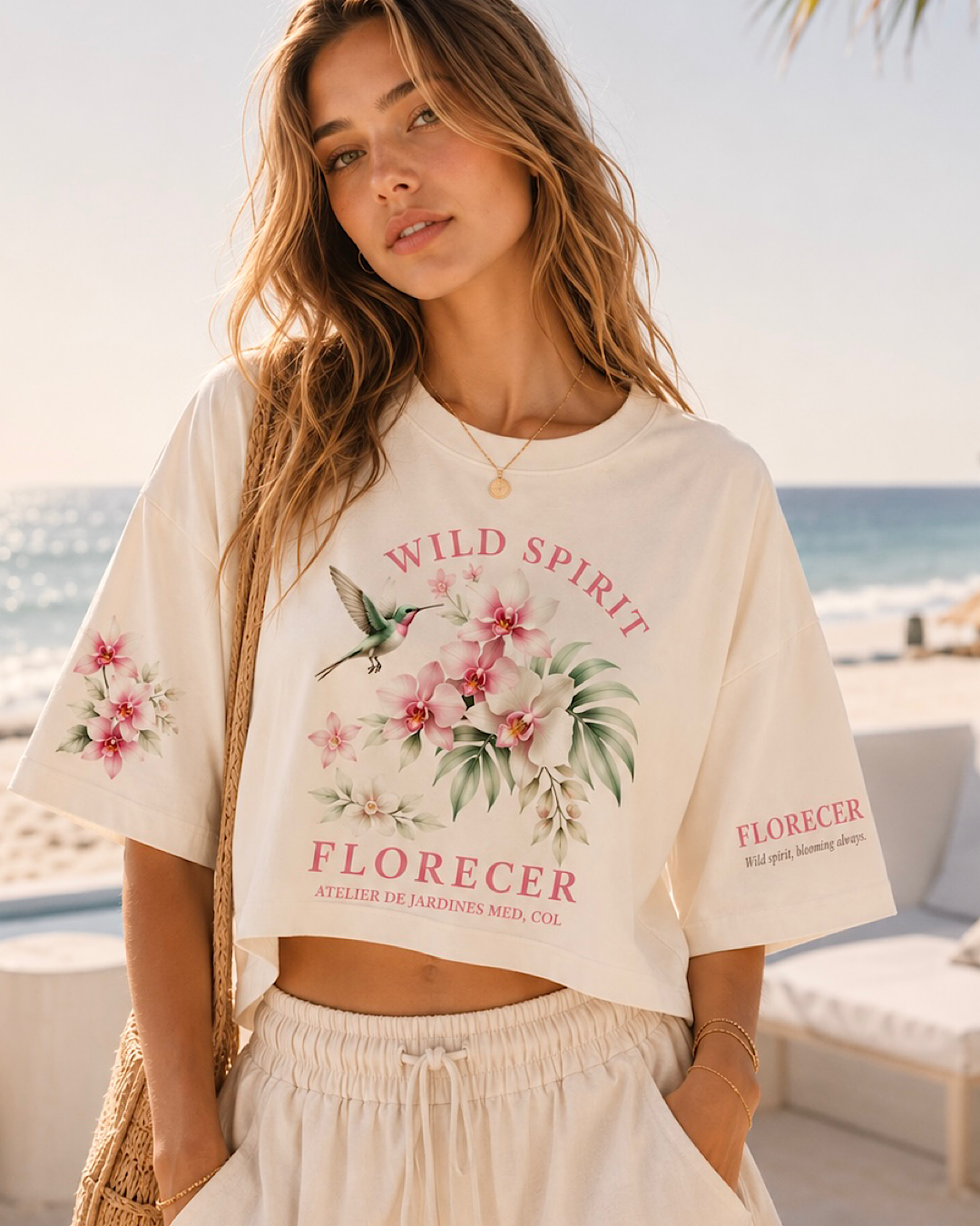 Crop Top Florecer