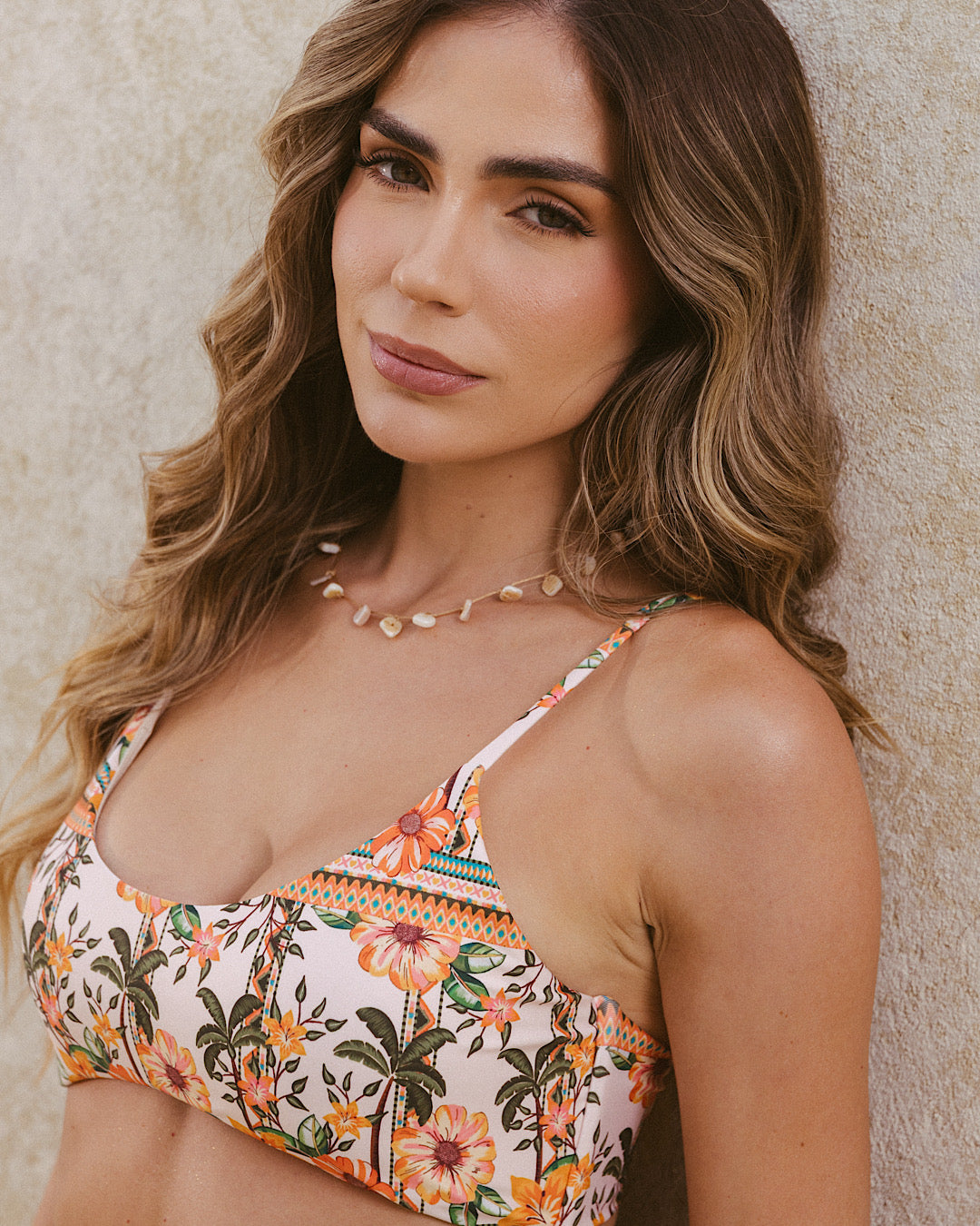 Exotic Floral Set Top Estampado